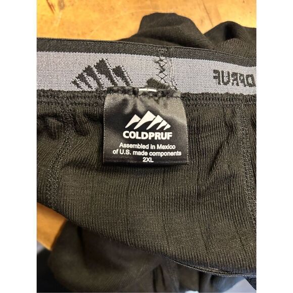 Coldpruf Cold-Very Cold Weather Men's Black Baselayer Pants sz 2XL NWOT (0791) - Picture 7 of 8